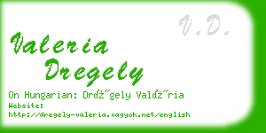 valeria dregely business card